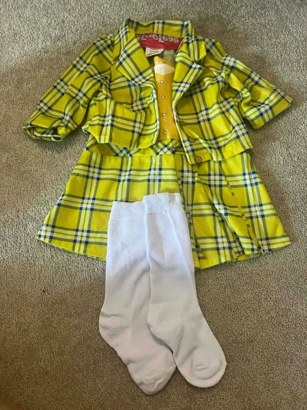 Baby Clueless Costume. Jacket and Skirt Set